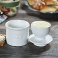thumbnail image 3 of Butter Bell® Crock – Café Matte White Ceramic Butter Holder with Lid, Keeper for Spreadable Butter, 3 of 9