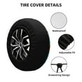 thumbnail image 2 of Sikiie Dog Underwater Adventure PVC Leather Spare Tire Wheel Cover Spare Tire Cover, for Car Truck SUV Camper Trailer Universal Fit(14-17in)-17 inch, 2 of 6