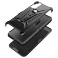 thumbnail image 3 of Designed for Cricket Dream 5G Case / AT&T Radiant Max 5G Case / Cricket Innovate 5G Case with Holster Belt Clip Heavy Duty Shockproof Protective Phone Cover with Kickstand [Black], 3 of 6