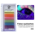 thumbnail image 6 of vnanda Glowing Eyelash Colorful Uv Fake Eyelash Extensions for Stage Performance Long Curly Lightweight Artificial Lashes Multi-colored Mix Sterilized Easy, 6 of 8