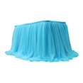 thumbnail image 2 of Tutu Tulle Table Skirt Elastic Mesh Tableware Tablecloth For Wedding Party Table Decoration Home Textile Accessories, 2 of 6