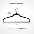thumbnail image 2 of 5-piece Hanger Set - Non Slip Hanger - Black Hanger - Suit Hanger With 360 Degree Rotating Hook - Heavy Duty Hanger - Pants Hanger, 2 of 6