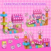 150PCS Princess Magnetic Building Blocks, Sensory Construction Toys for Girls Ages 3-10, Adorable Gift for Toddlers & Kids