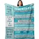 thumbnail image 1 of LHSHID Daughter Gift from Mom Dad Gifts for Daughter from Mothers Father Birthday Gifts for Daughter Daughter Gifts for Graduation Christmas Birthday Valentines Mothers Day Blanket 50"x60", 1 of 7