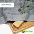 thumbnail image 4 of Weidemans 100% Cotton Bath Towels | Eco-Friendly Exclusive Bathsheet towels Set of 2 (Size: 35" X 70") | Ultra Soft and Highly Absorbent Bath Towel Set, Gym, Hotel, Travel Camp, Pool Spa | Dark Grey, 4 of 13