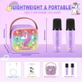 thumbnail image 6 of Kids Karaoke Machine with 2 Microphones, 3 4 5 6 7 8 9 10 Year Old Girls Gifts, Kids Karaoke Microphones, 3-8 Year Old Girls Toys Christmas Birthday Gifts for 3-12 Year Old Girls, 6 of 7