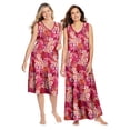 thumbnail image 5 of Dreams & Co. Plus Size Trapeze V-Neck Lounger, 5 of 6