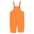 thumbnail image 4 of Huowey Girls Toddler Suspenders Pants Adjustable Strap Front Pockets Solid Color Cute Wide Leg Trousers Fashionable Cozy Overall Spring Summer Stylish Dailywear,Orange,15-16 Years, 4 of 4