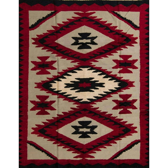 Ahgly Company Indoor Rectangle Abstract Dark Almond Brown Abstract Area Rugs, 4' x 6'