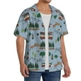 thumbnail image 4 of Fotbe Camping Caravan print Short Sleeve Button Down Shirts for Men Casual Summer Beach Wrinkle Free Shirt-3X-Large, 4 of 7