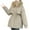 Khaki, variant on WRKEKC Women's Hooded Parka Detachable Faux Fur Trim Quilted Thermal Insulated Winter Coat with Lamb Wool Lining for Extreme Cold Weather Pink 3XL