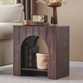 thumbnail image 6 of SinCiDo Modern Arched Nightstands Set of 2 with Charging Station, Bedside Table with Open Shelf Storage for Bedroom, Living Room, 6 of 7