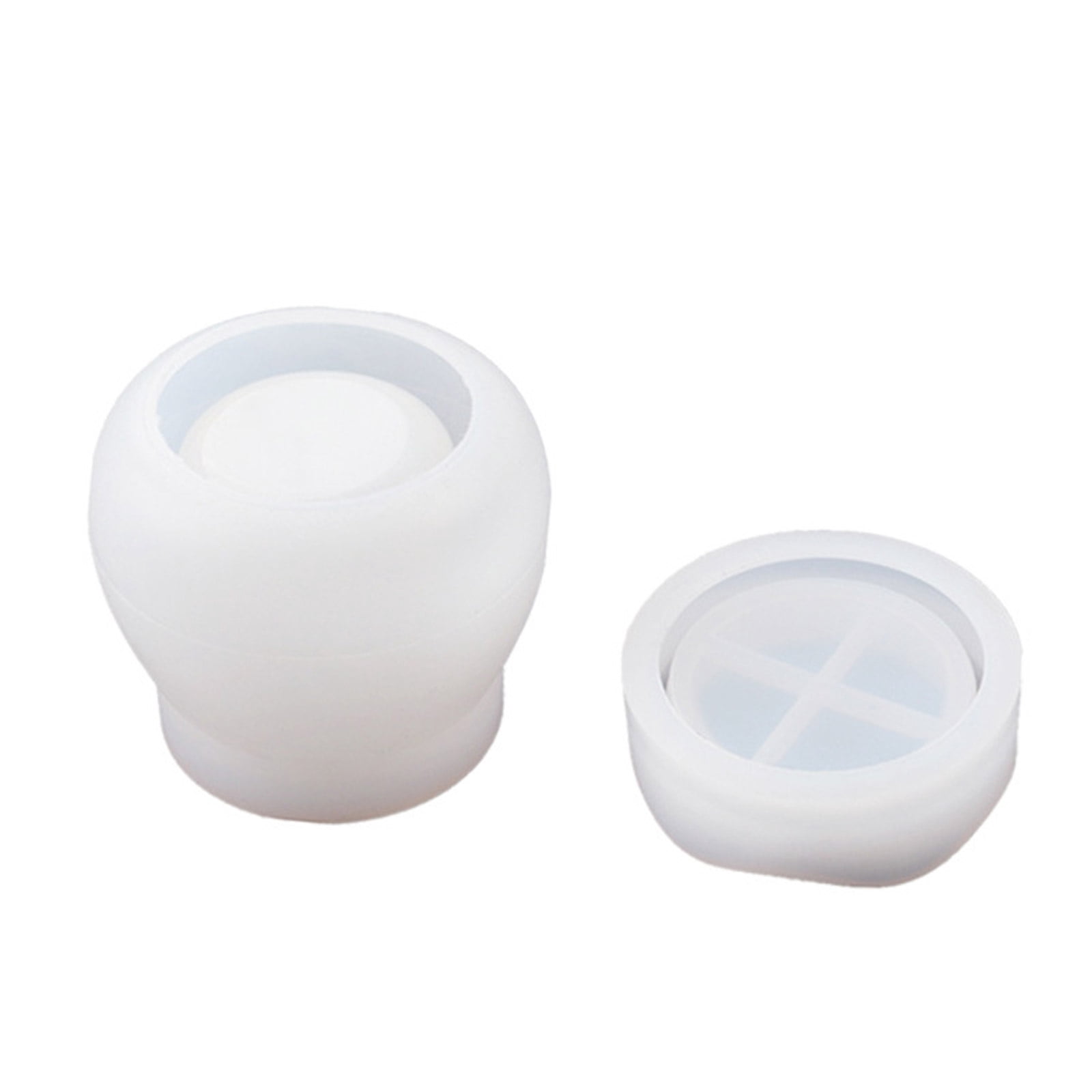 Mushroom Jars Silicone Molds for Epoxy Resin Casting,Resin Jar Mold with Lid for Jewelry Storage Box,Candy Container