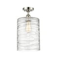 thumbnail image 3 of Innovations Lighting  Cobbleskill - 1 Light 9" Semi-Flush Mount Deco Swirl/Polished Nickel, 3 of 5