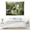 thumbnail image 3 of JRXY  Dinosaur Photo Backdrop Dinosaur Park Theme Backdrop Dinosaur Photography Background for Boy Girl Birthday Party Banner Newborn Baby Shower Decoration Photo D596 40x30in, 3 of 7
