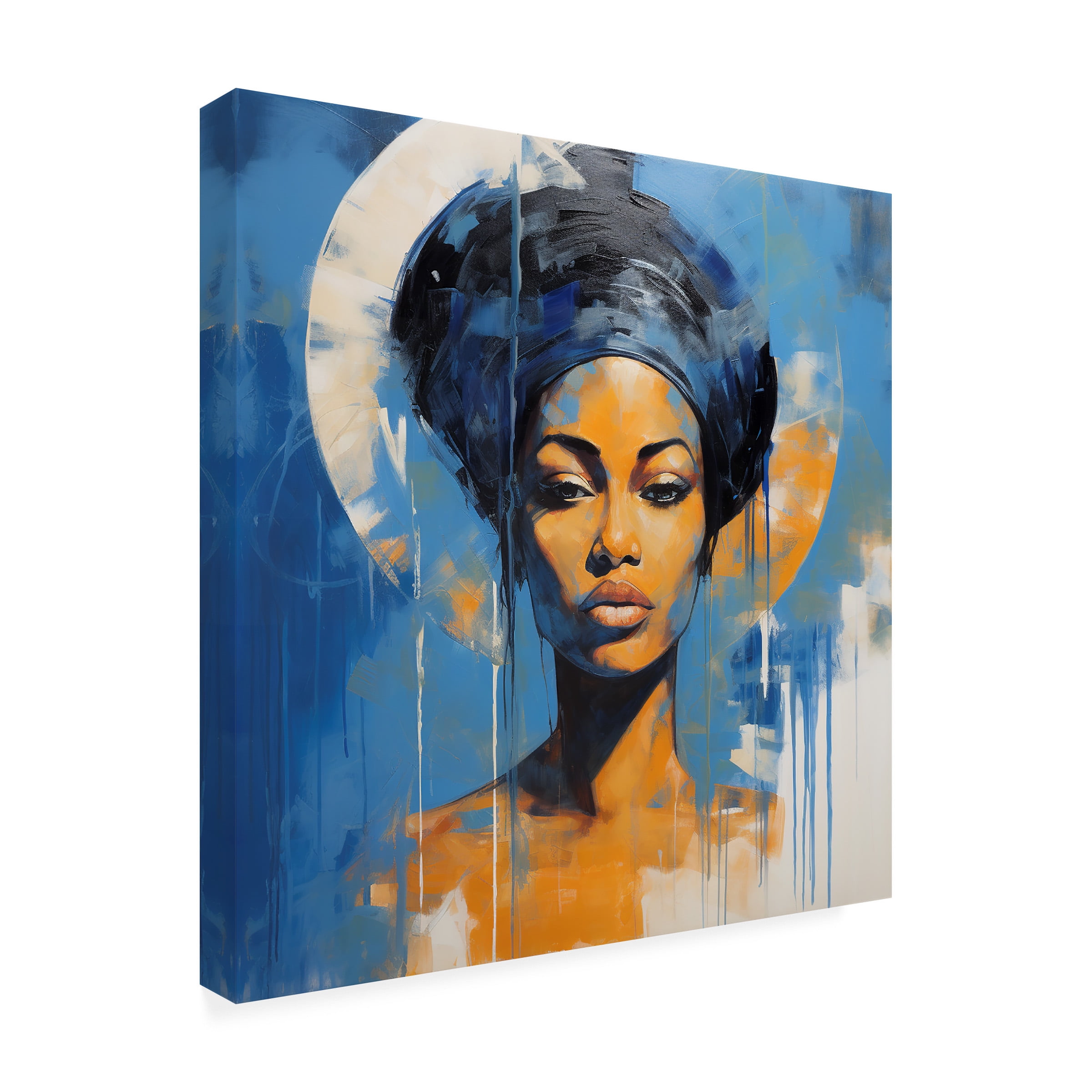 Canvas Wall Art - Ray Heere 'Colorful Model 12' Wall Art for Living Room, Bedroom, or Office DÃ©cor by Trademark Fine Art - 24 x 24 Inches