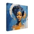thumbnail image 4 of Canvas Wall Art - Ray Heere 'Colorful Model 12' Wall Art for Living Room, Bedroom, or Office DÃ©cor by Trademark Fine Art - 18 x 18 Inches, 4 of 4