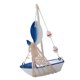 thumbnail image 4 of Mini modelo de velero decorativo de temática playera, pequeño barco de estilo mediterráneo de madera Pez, 4 of 9