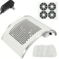 thumbnail image 1 of Aspirador de uñas con 4 ventiladores, potente succión, velocidad ajustable, recogedor de suciedad portátil., 1 of 9