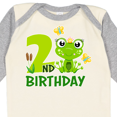 thumbnail image 4 of Inktastic 2nd Birthday Princess Frog Girls Long Sleeve Baby Bodysuit, 4 of 5
