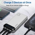 thumbnail image 3 of Power Bank YOBON 10000mAh Delgado con USB C y Doble Salida Blanco, 3 of 8