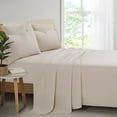 thumbnail image 3 of Swift Home Bonus Pillowcases Eco Friendly Bamboo Blend Sheet Set, 6 PC, Queen, Navy, 3 of 5