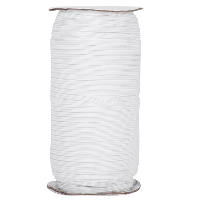 Elastic Strap, DIY Elastic Rope, Durable Comfortable Elastic Cord High Elasticity Polyester For DIY Enthusiast Sewing DIY Sewing Craft Crafting White