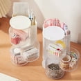 thumbnail image 7 of Sylvtty Makeup Brush Holder with Lid Clear Rotating Cosmetic Tool Organizer for Vanity Bathroom Countertop Sliding Door Makeup Accessory Organizer, 7 of 7