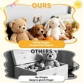 thumbnail image 3 of Kids Toy Box for Boys Girls, SESSLIFE Wooden Toy Box with Safety-Hinged Lid, Toy Organizer and Bench for Playroom, Bedroom, or Toddler Room, Supports up to 160 lbs, White, 3 of 8