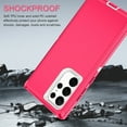 thumbnail image 5 of I-HONVA For Samsung Galaxy S22 Ultra Case,3-Layer Military Grade Drop Protection Anti-Slip Rugged Shockproof Dustproof Protection 6.8 inch Phone Case,Pink White, 5 of 7