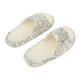thumbnail image 2 of Sandalias de mujer con suela gruesa y estampado de grafiti, zapatillas de moda distintivas, color blanco, talla 40-41, 2 of 15