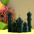 thumbnail image 4 of Jiibva 3Pcs Ramadan Party Decoration 3D Honeycomb Ornaments Eid Mubarak Centerpieces Islamic Table Decoration for Home Office Party Supplies, 4 of 7