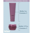 thumbnail image 4 of Bliss Travel Bottles Set - 10 Piece Essentials Kit Travel Size Toiletries Bottles for Women and Men, 4 of 7