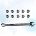 thumbnail image 3 of UPOUART 10pcs Stainless Steel Lock Nut Set with Nylon Insert for Automobile and Construction Machinery, 3 of 8