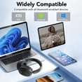 thumbnail image 6 of Hybrid Active Noise Cancelling Headphones -45dB, Bluetooth Headphones 5.4, Bass Boosted by 90%, 50H Playtime, ENC Clear Call, Comfort Fit Over Ear Wireless Headphone for Travel Office PC Pure Black, 6 of 14
