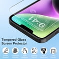 thumbnail image 2 of Venoro 2Pcs for iPhone 14 Plus/13 Pro Max Screen Protector Tempered Glass Films, Clear, 2 of 11