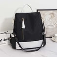 thumbnail image 4 of Women Backpack Purse Waterproof Nylon Anti-theft Rucksack Lightweight Shoulder Bag Beige, 4 of 5