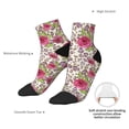 thumbnail image 4 of Bingfone Rose Mix Leopard 4 Design Patterned Men's Women's Casual Cotton Socks, 4 of 5