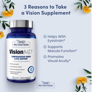1MD Nutrition VisionMD Eye Vitamin for Adults | Lutein, Zeaxanthin & Lycopene Eye Health Supplement | 30 Softgels