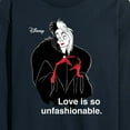 thumbnail image 3 of Disney Villains - Cruella De Vil Love Unfasionable  - Men's Long Sleeve T-Shirt, 3 of 5