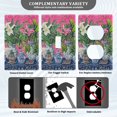 thumbnail image 3 of Yayeee Toggle Light Switch Wall Plate 1-Gang 4.5"x2.7" Home Decorative Outlet Cover, White Vibrant Flowers, 3 of 7