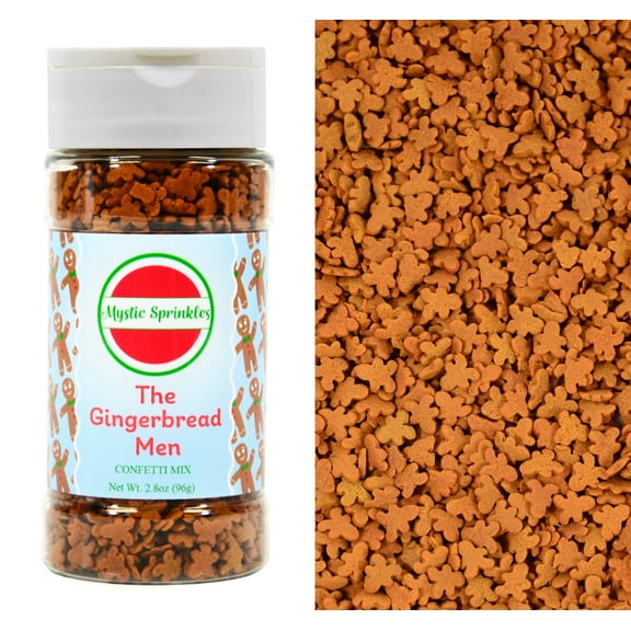 Mystic Sprinkles The Gingerbread Men Confetti 2.8 Ounce Bottle