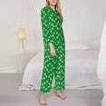 thumbnail image 3 of Easygdp St Patrick's Day Women's Long-Sleeve Shirt and Full-Length Bottom Pajama Set,Two Piece Loungewear Soft Pajama Top and Pants Pjs Sleepwear-X-Large, 3 of 7