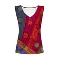 thumbnail image 4 of Womens Tank Summer Buttons Sleeveless V-Neck Casual Blouse, 4 of 5