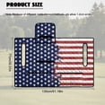 thumbnail image 6 of FKELYI Grunge American Flag Print Golf Cart Seat Cover Foldable Towel Blanket with Top Handle 4 Front Pockets for Storage fit Most EZGO Yamaha Club 2-Person Seat Carts, 6 of 6