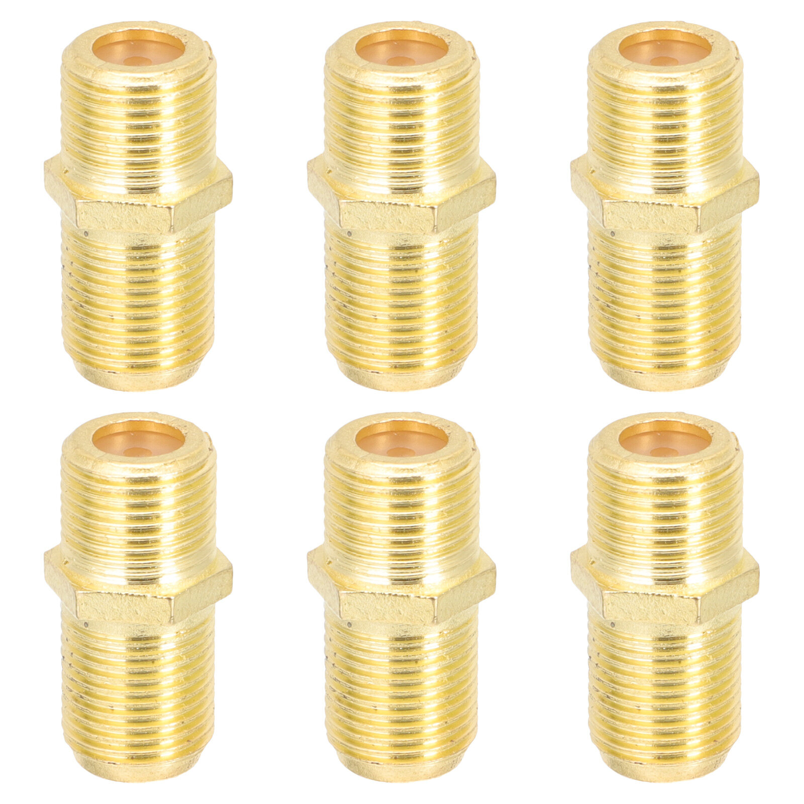 6Pcs Coaxial Cable Connectors Ftype Female to Female Coax Cable