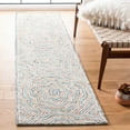 thumbnail image 2 of SAFAVIEH Capri Layla Geometric Wool Runner Rug, Blue/Rust, 2'3" x 9', 2 of 8