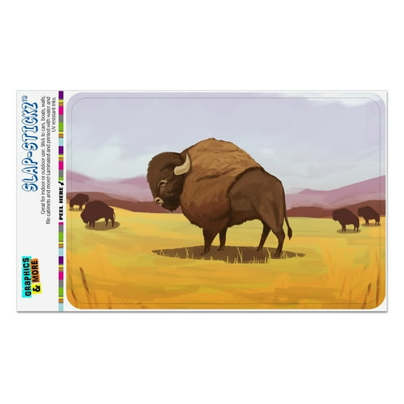 American Bison Buffalo Herd on the Plains Home Business Office Sign