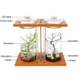 thumbnail image 3 of Glass Betta Fish Tank Bamboo Base Mini Aquarium Fish Tank For Desktop, 3 of 11