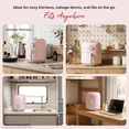thumbnail image 6 of MIRASTON 2.8 Quart Mini Air Fryer, Compact Nonstick Personal Air Fryer with Dishwasher Safe Basket, Pink, 6 of 8